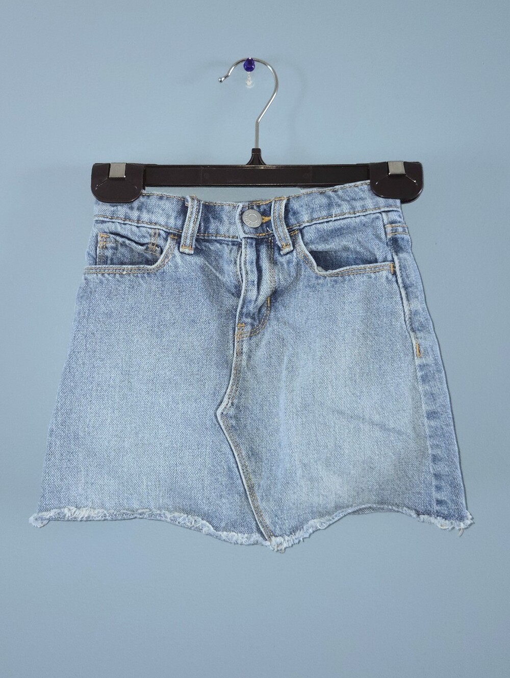 Old Navy Light Blue Denim Mini Skirt 4T